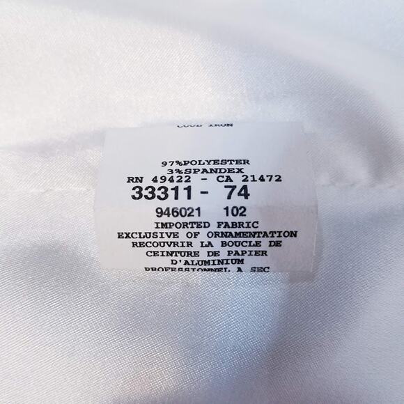 Gunne Sax strapless maxi dress gown size 3 black and white - Picture 6 of 7